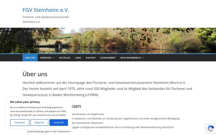 Screenshot of fgv-steinheim.de