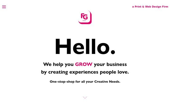 Screenshot of fgvisual.com