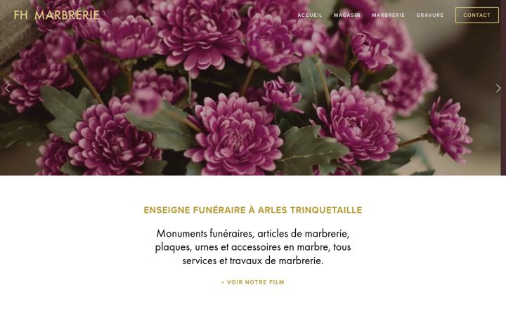 Screenshot of fh-marbrerie.com