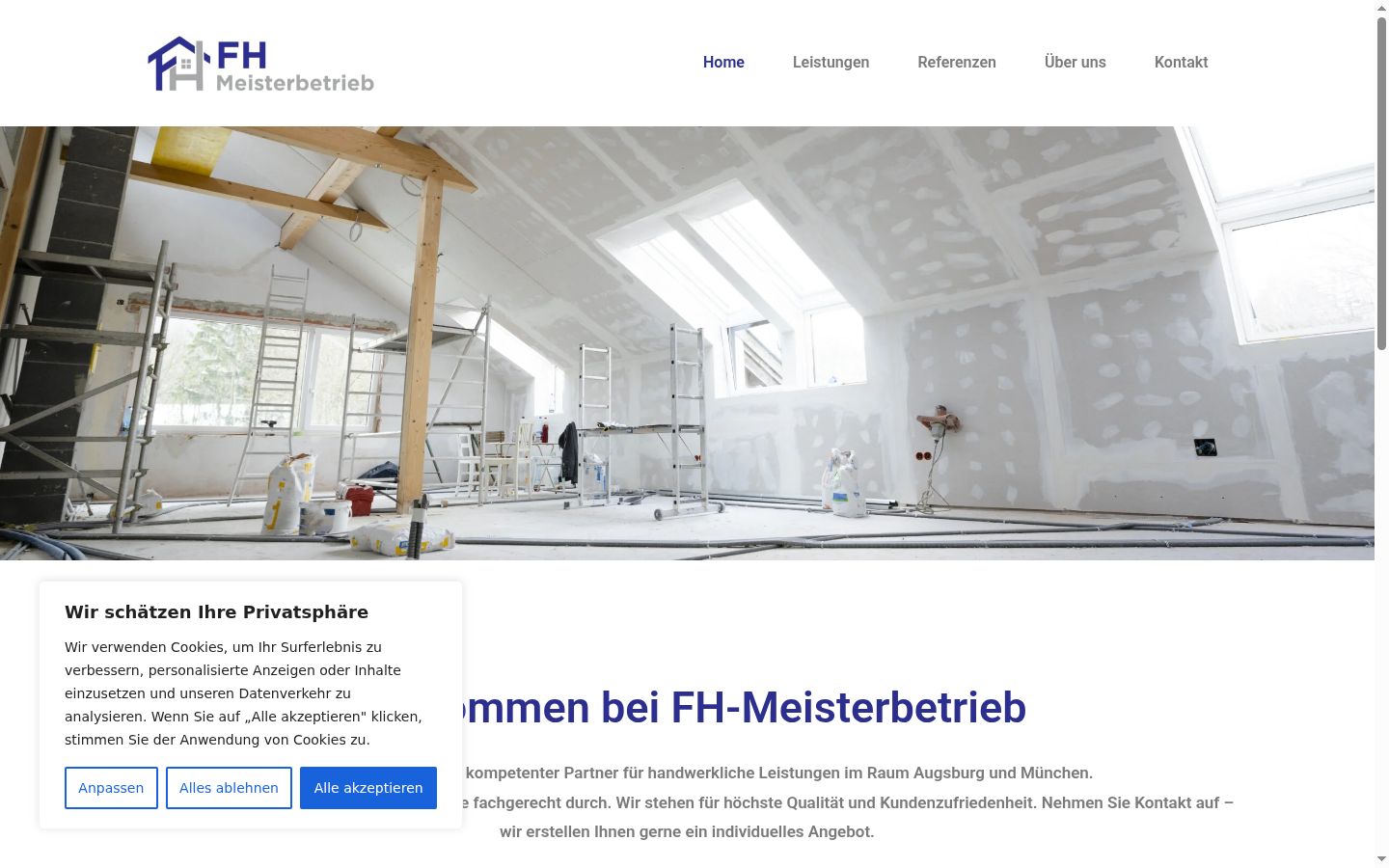 Screenshot tal-banner tal-kunsens muri qabel kwalunkwe interazzjoni