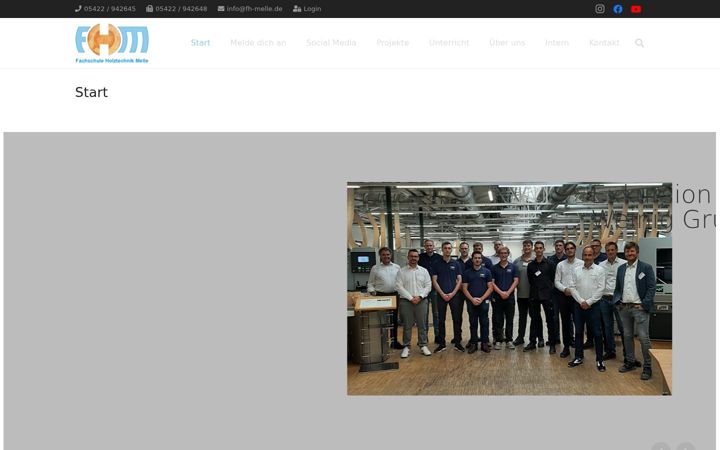 Screenshot of fh-melle.de