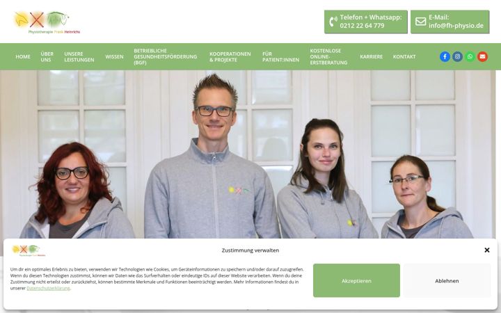 Screenshot of fh-physio.de