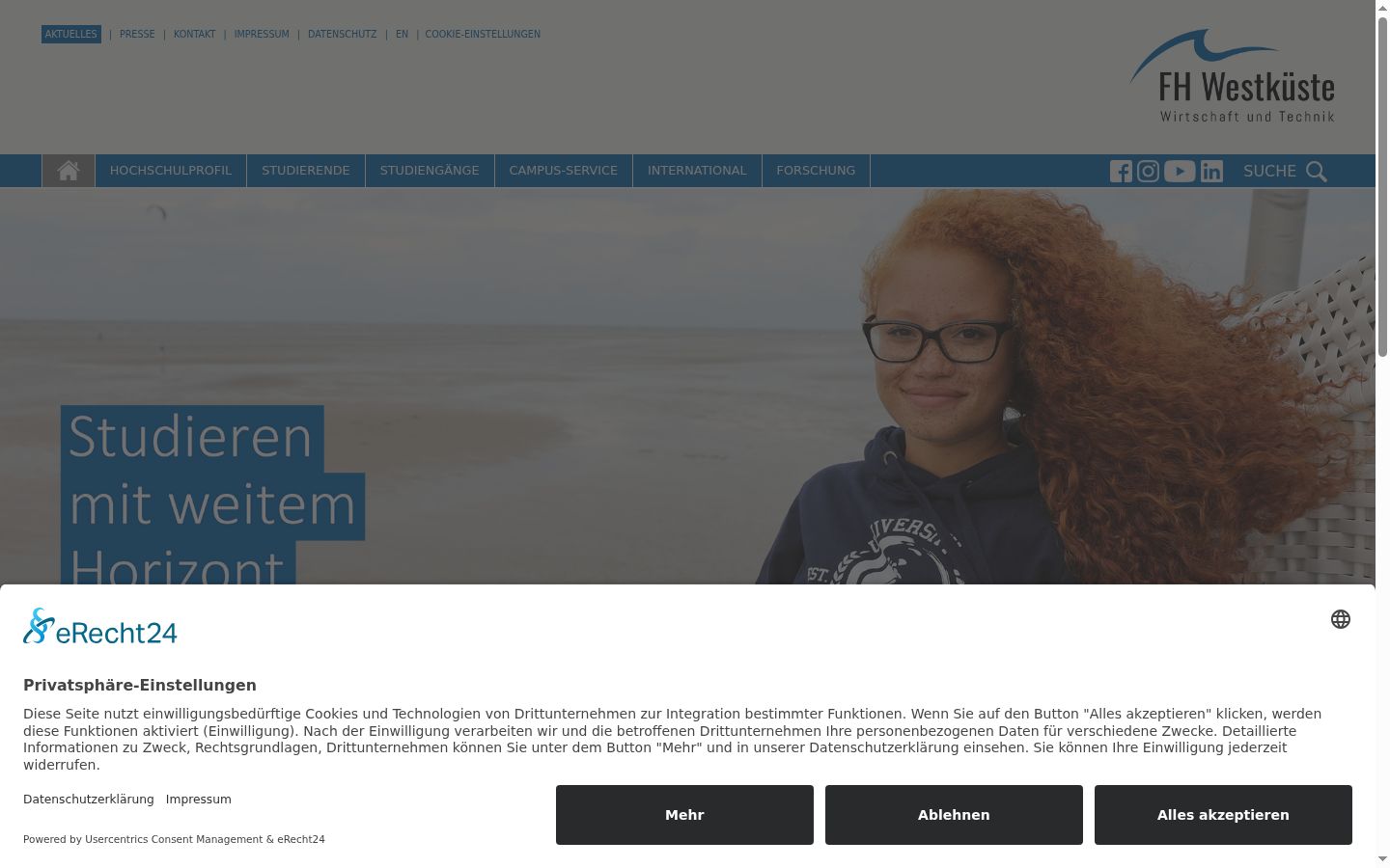 Screenshot tal-banner tal-kunsens muri qabel kwalunkwe interazzjoni
