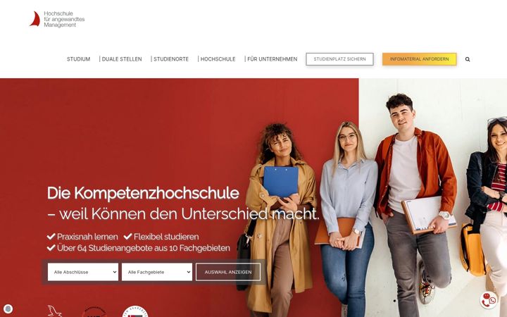 Screenshot of fham.de