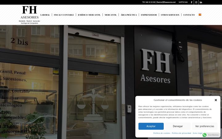 Screenshot of fhasesores.net