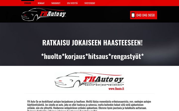 Screenshot of fhauto.fi