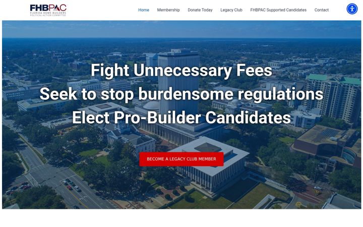 Screenshot of fhbpac.org