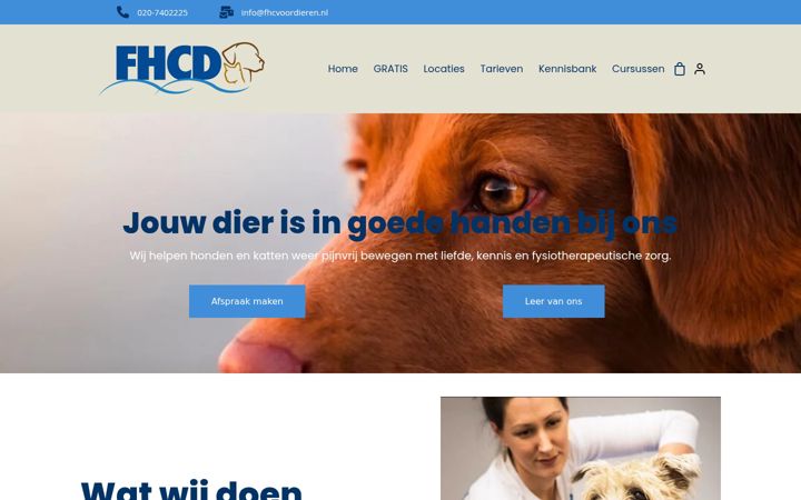 Screenshot of fhcvoordieren.nl