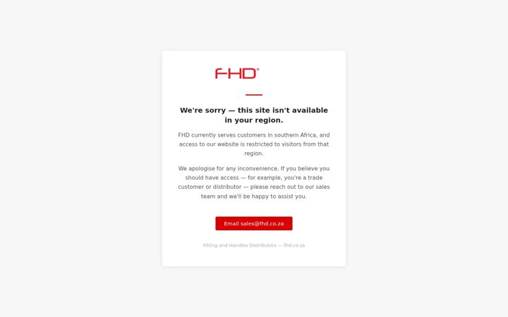 Screenshot of fhd.co.za