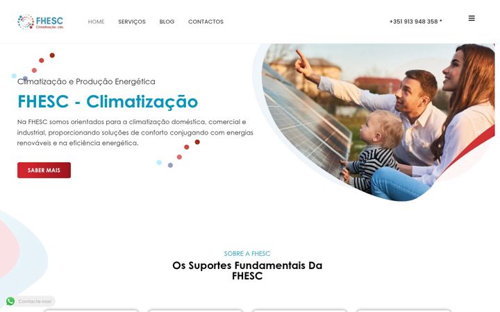 Screenshot of fhesclimatizacao.pt
