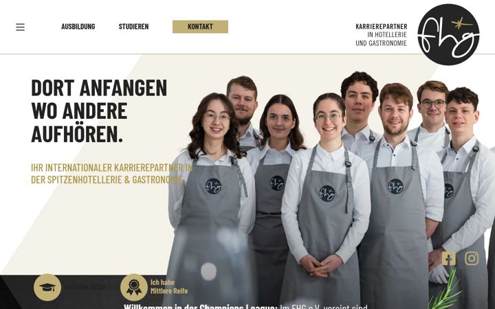 Skjermbilde av fhg-ev.de