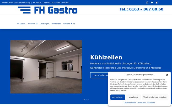 Screenshot of fhgastro-troisdorf.de