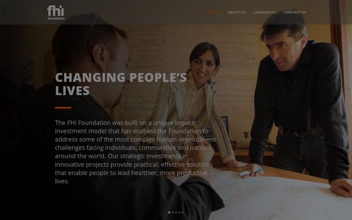 Screenshot of fhifoundation.org
