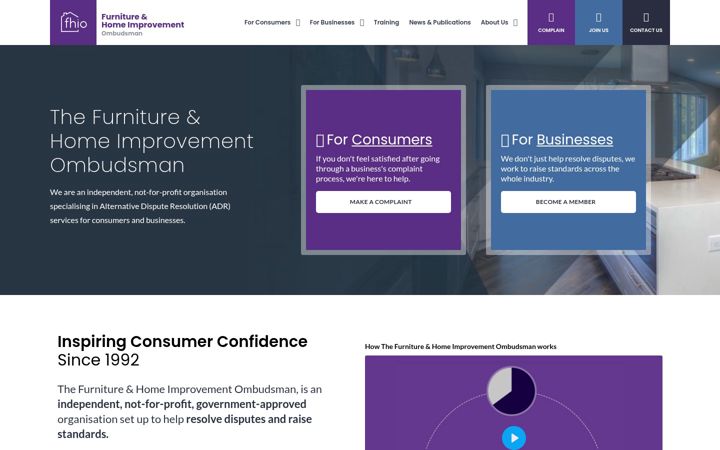 Screenshot of fhio.org