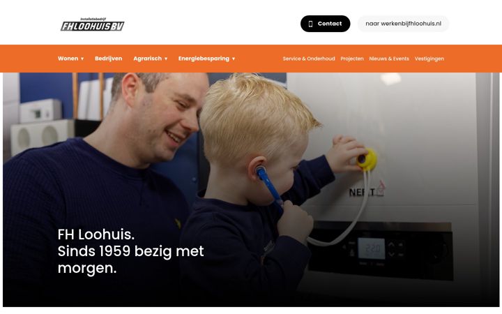 Screenshot of fhloohuis.nl