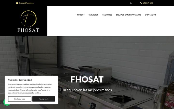 Captura de pantalla de fhosat.com.es