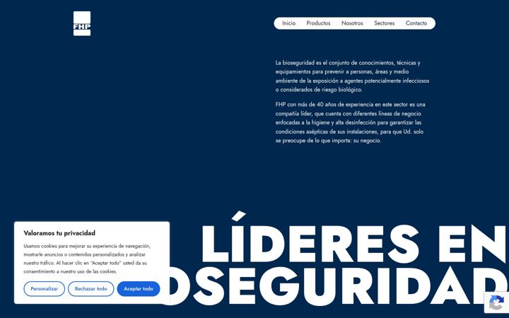 Captura de pantalla de fhp.com.es