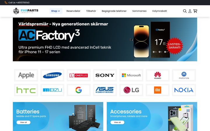 Screenshot of fhr.se