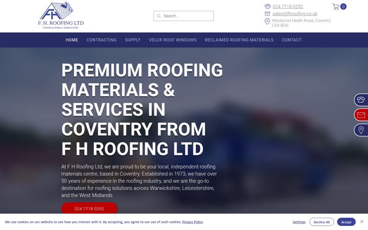 Képernyőkép: fhroofing.co.uk