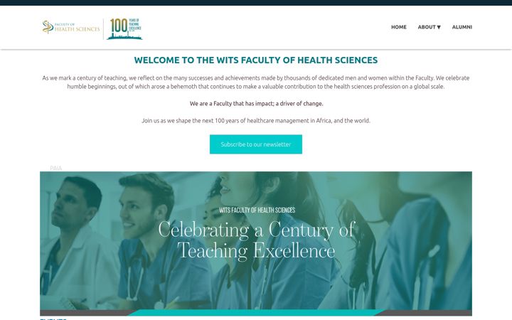 Screenshot of fhs100.co.za
