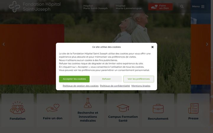 Screenshot of fhsj.fr