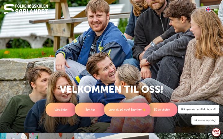 Screenshot of fhssorlandet.no