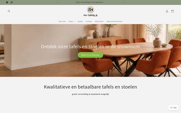 Screenshot of fhtafels.nl