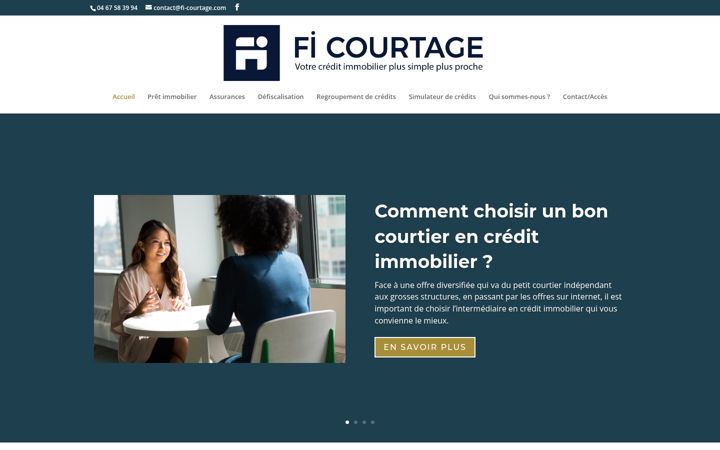 Screenshot of fi-courtage.com