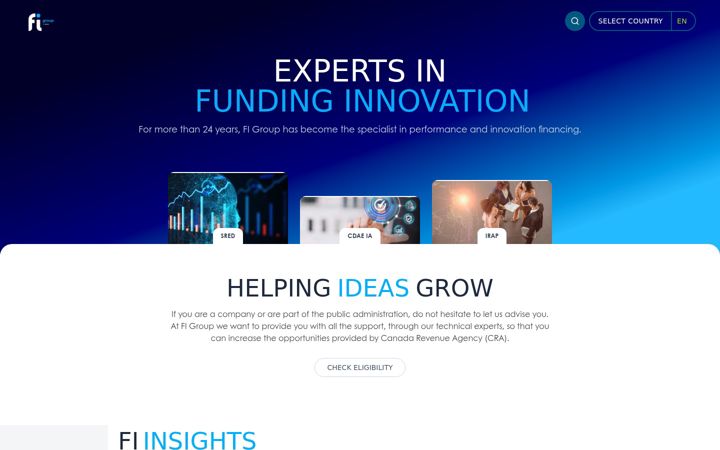 Екранна снимка на fi-group.ca