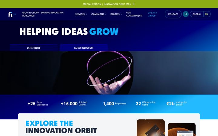 Skjermbilde av fi-group.global
