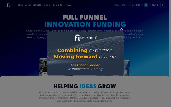 Screenshot of fi-group.ie