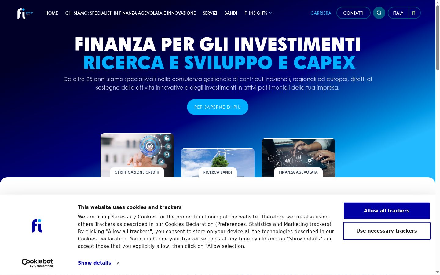 Screenshot tal-banner tal-kunsens muri qabel kwalunkwe interazzjoni