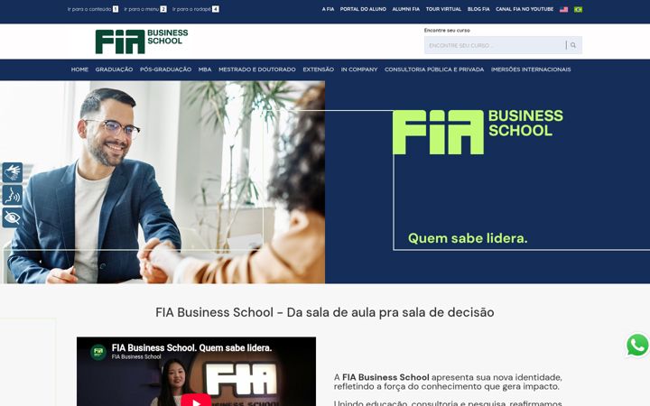 Screenshot of fia.com.br