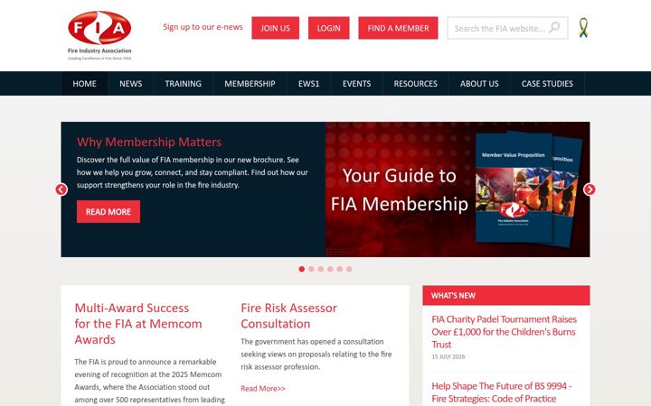 Skärmbild av fia.uk.com