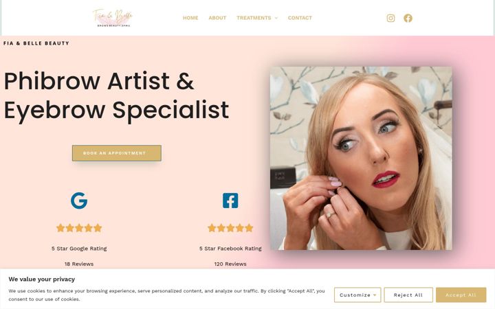 Ekrano kopija fiaandbellebeauty.ie