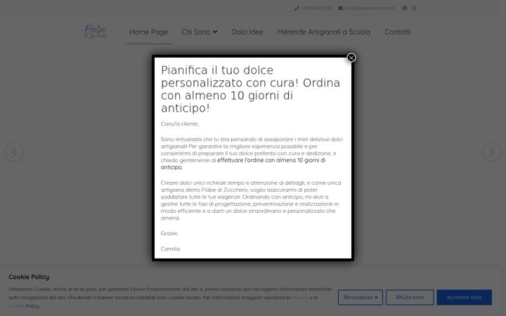 Screenshot ta' fiabedizucchero.it