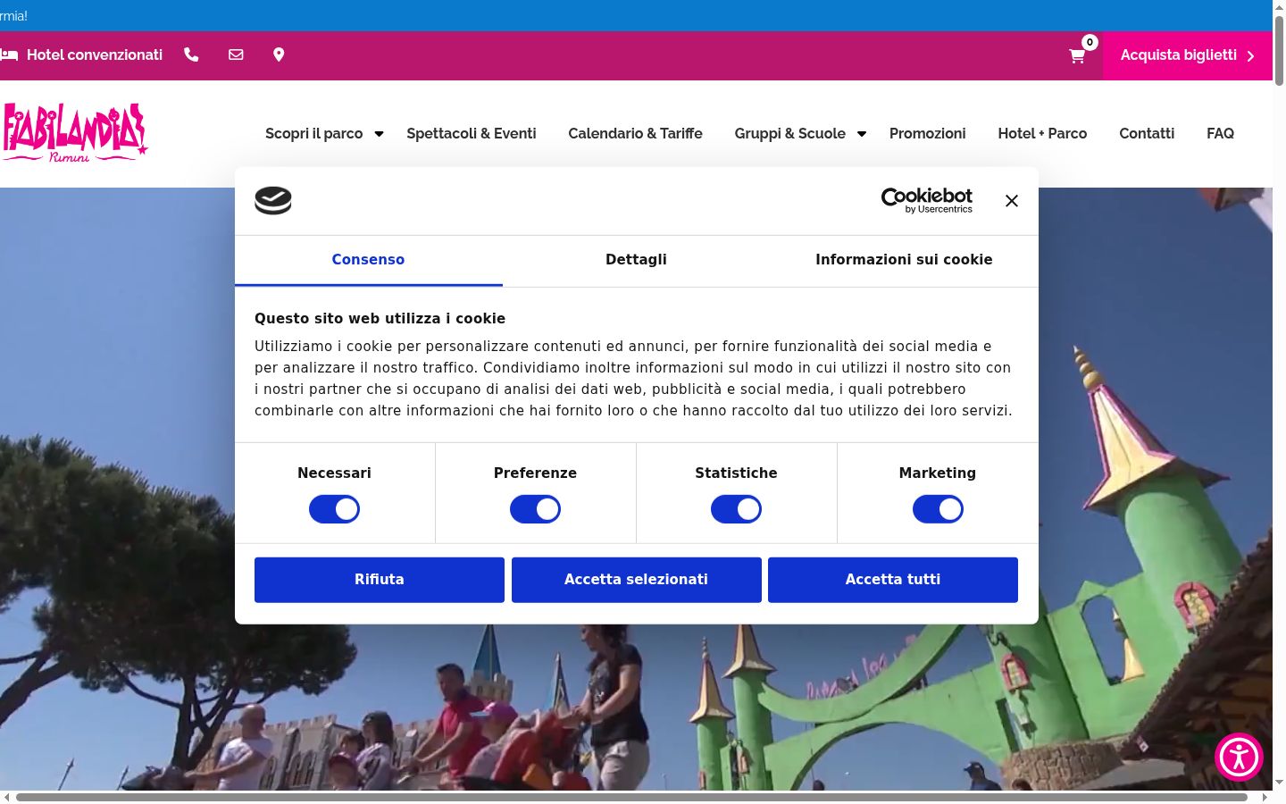 Screenshot tal-banner tal-kunsens muri qabel kwalunkwe interazzjoni