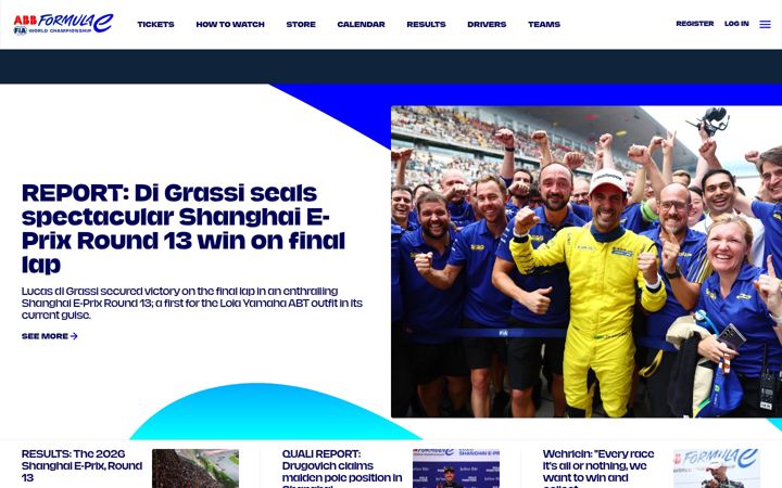 Ekraanipilt saidist fiaformulae.com