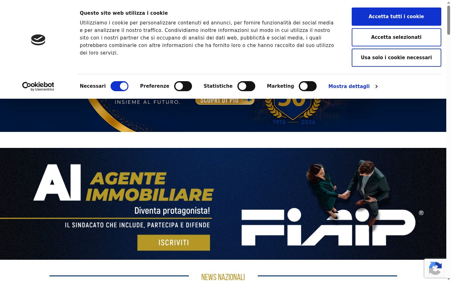 Screenshot tal-banner tal-kunsens muri qabel kwalunkwe interazzjoni