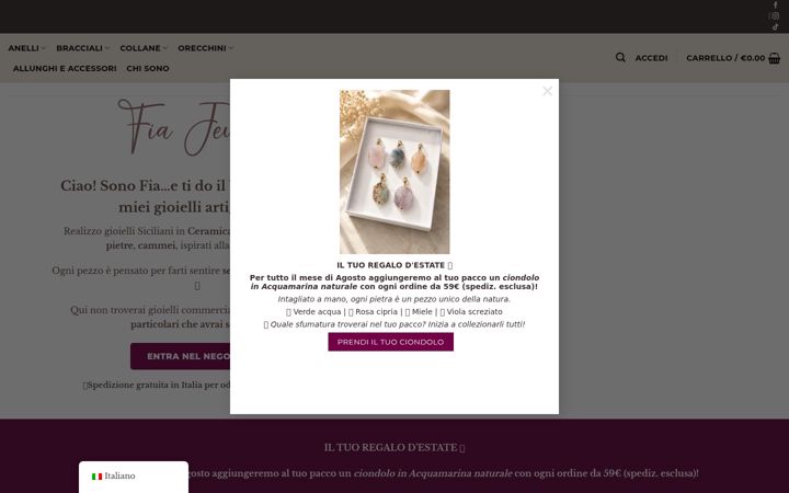 Screenshot ta' fiajewels.it