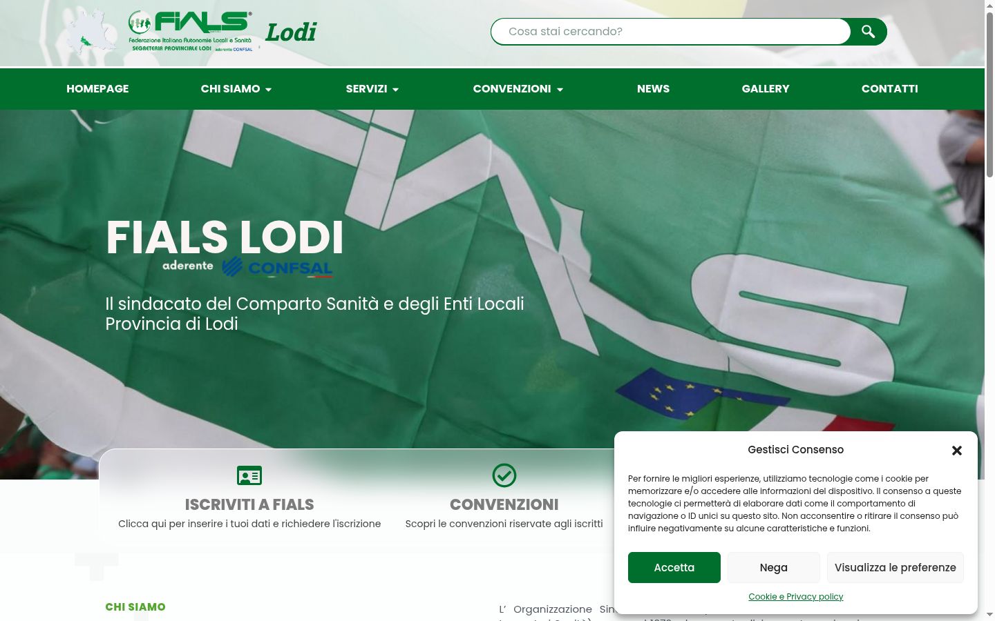 Screenshot tal-banner tal-kunsens muri qabel kwalunkwe interazzjoni