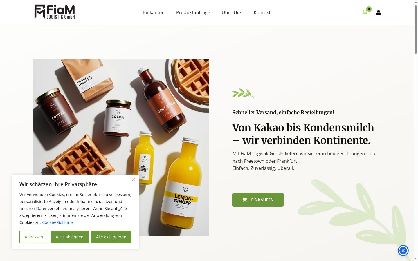 Screenshot tal-banner tal-kunsens muri qabel kwalunkwe interazzjoni