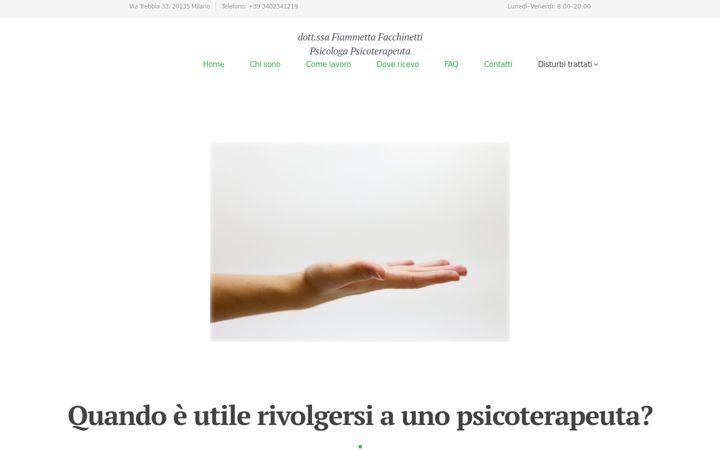 Screenshot of fiammettafacchinetti.com