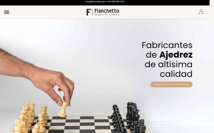 Screenshot of fianchetto.es