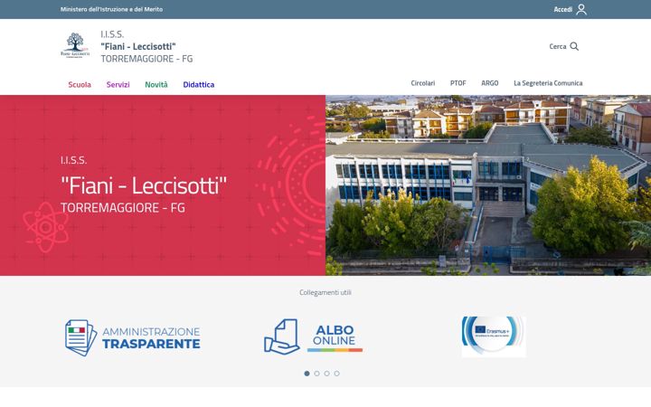Screenshot ta' fianileccisotti.edu.it
