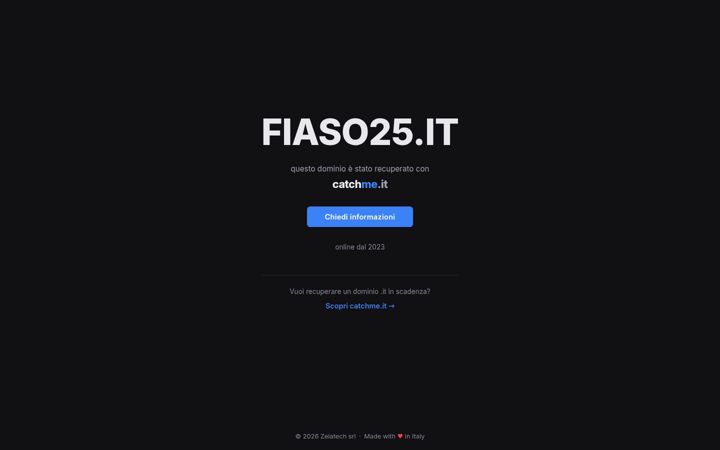 Screenshot of fiaso25.it