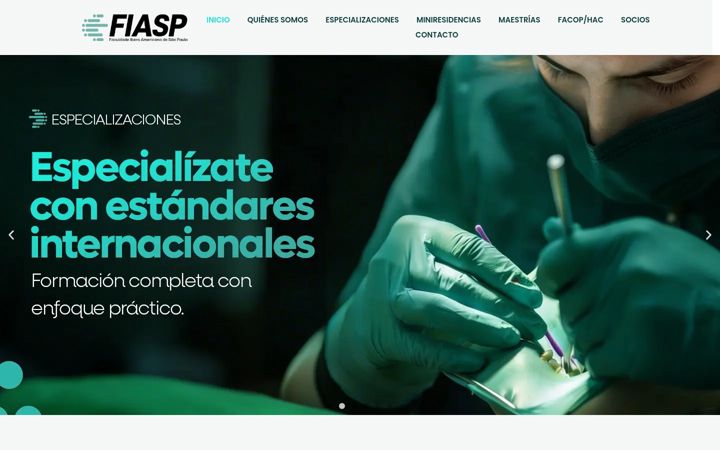 Ekraanipilt saidist fiaspbauru.com.br