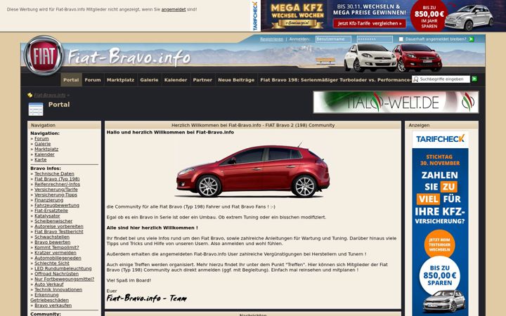 Screenshot of fiat-bravo.info