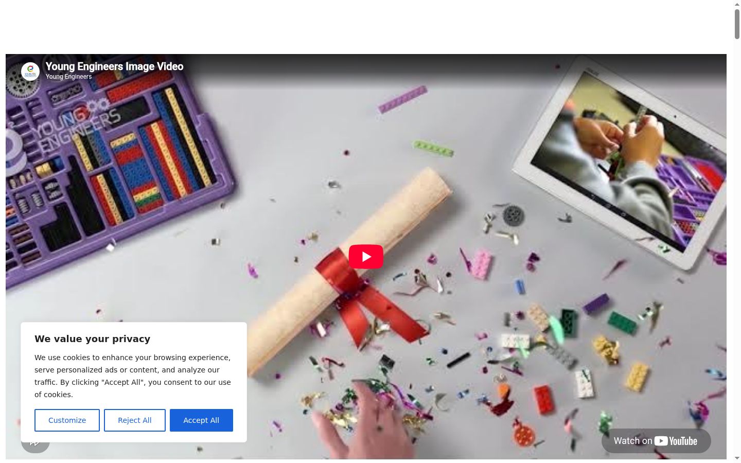 Screenshot van de toestemmingsbanner zoals getoond vóór enige interactie