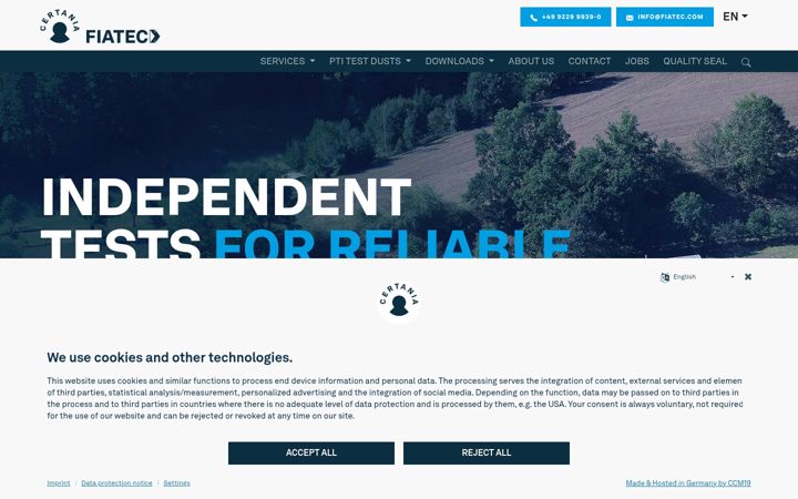 Screenshot of fiatec.com